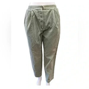 London Fog Collectables Vintage  Green Corduroy Pants Trousers Size 14